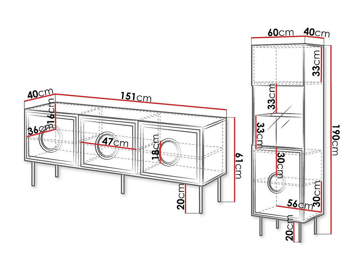 Ensemble de salon Domromi 105