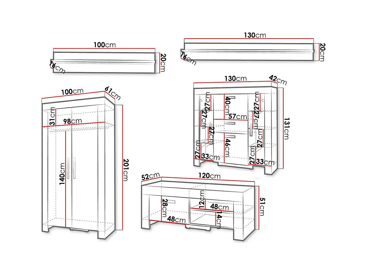 Conjunto de salón Melfeli 127