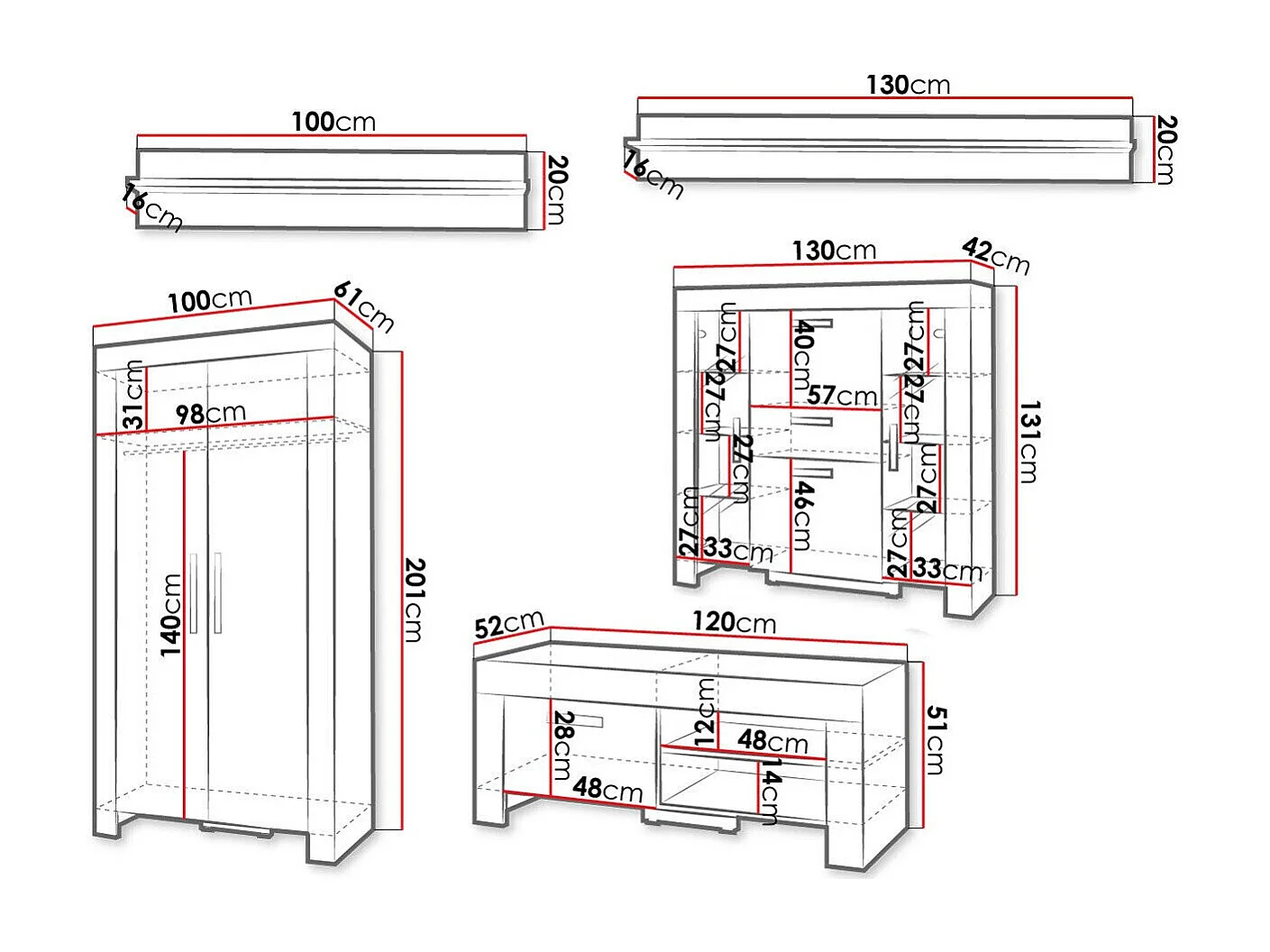 Conjunto de salón Melfeli 127
