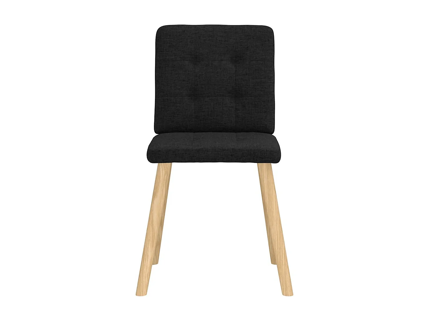 Eetkamerstoelen 2 st stof zwart