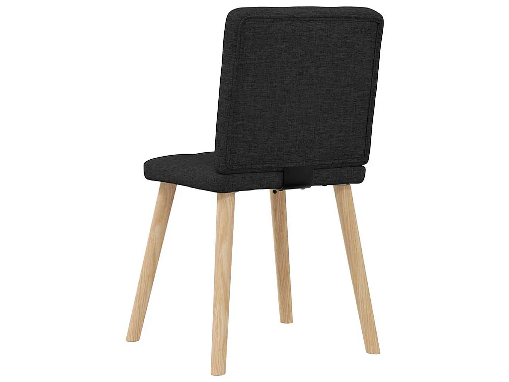 Esszimmerstühle 2 Stk. Schwarz Stoff