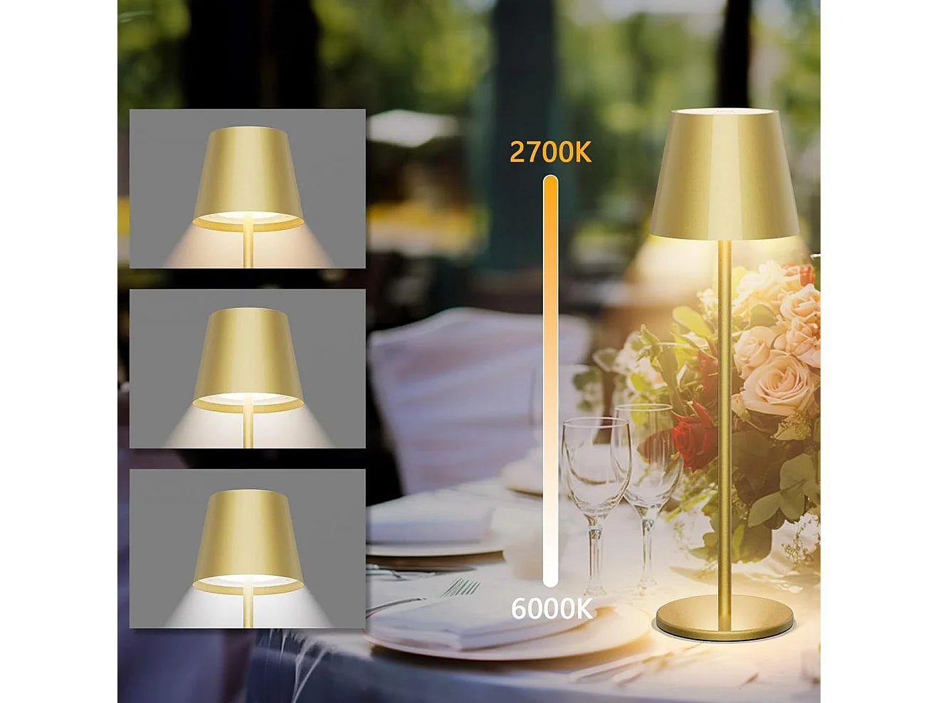 Nachtlamp Toolight App1364-T Gold