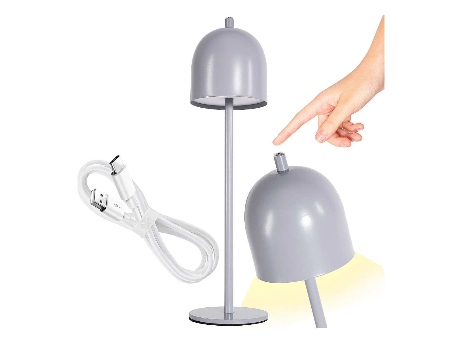Lampe De Chevet Toolight App1362-T Grey
