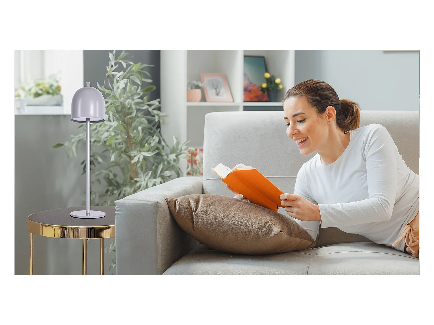 Lampe De Chevet Toolight App1362-T Grey