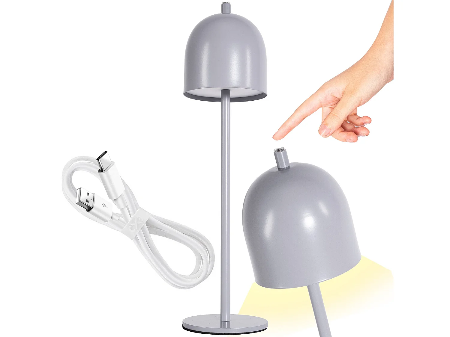 Lampe De Chevet Toolight App1362-T Grey