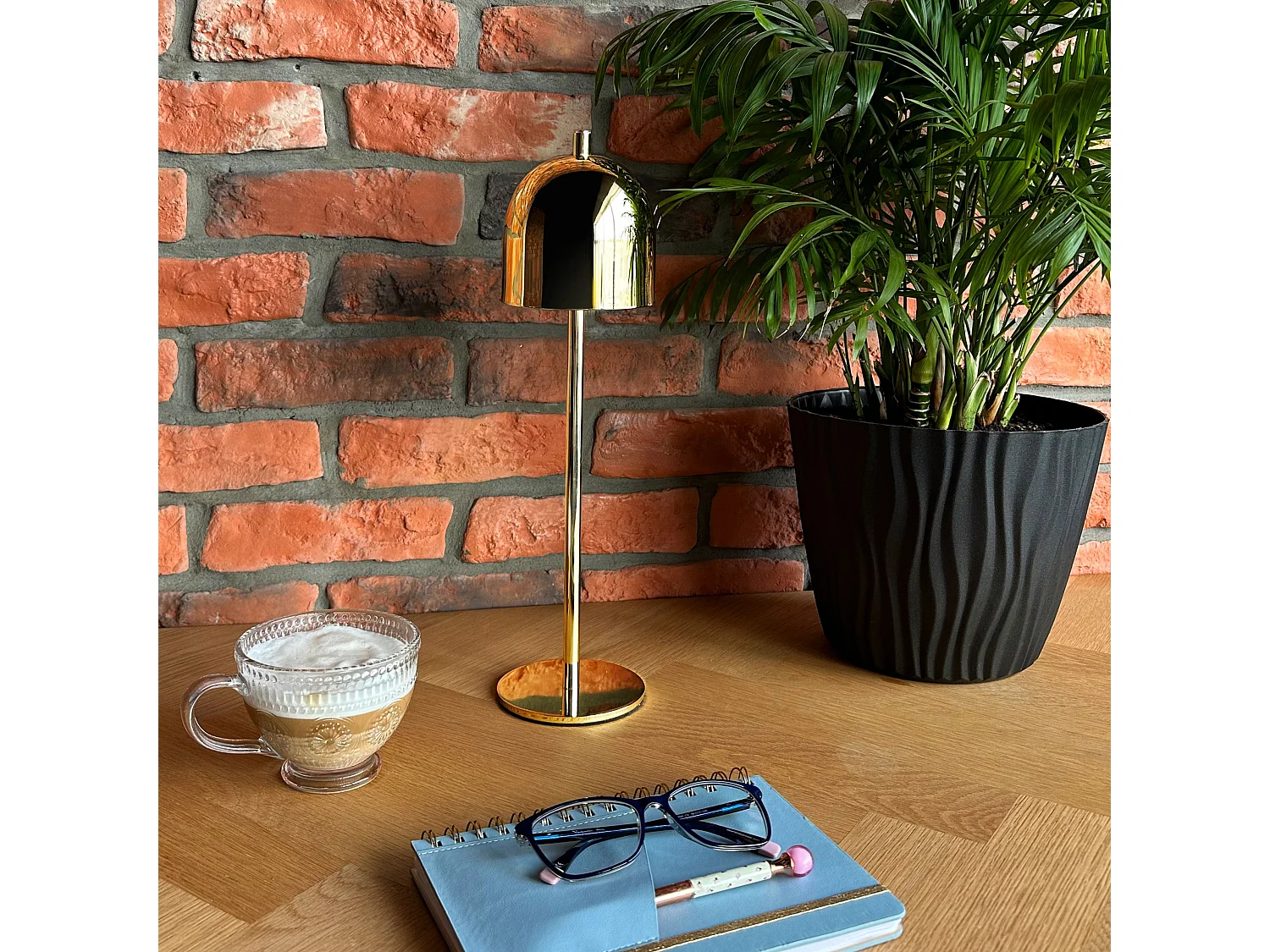 Lampada Da Comodino Toolight App1357-T Gold