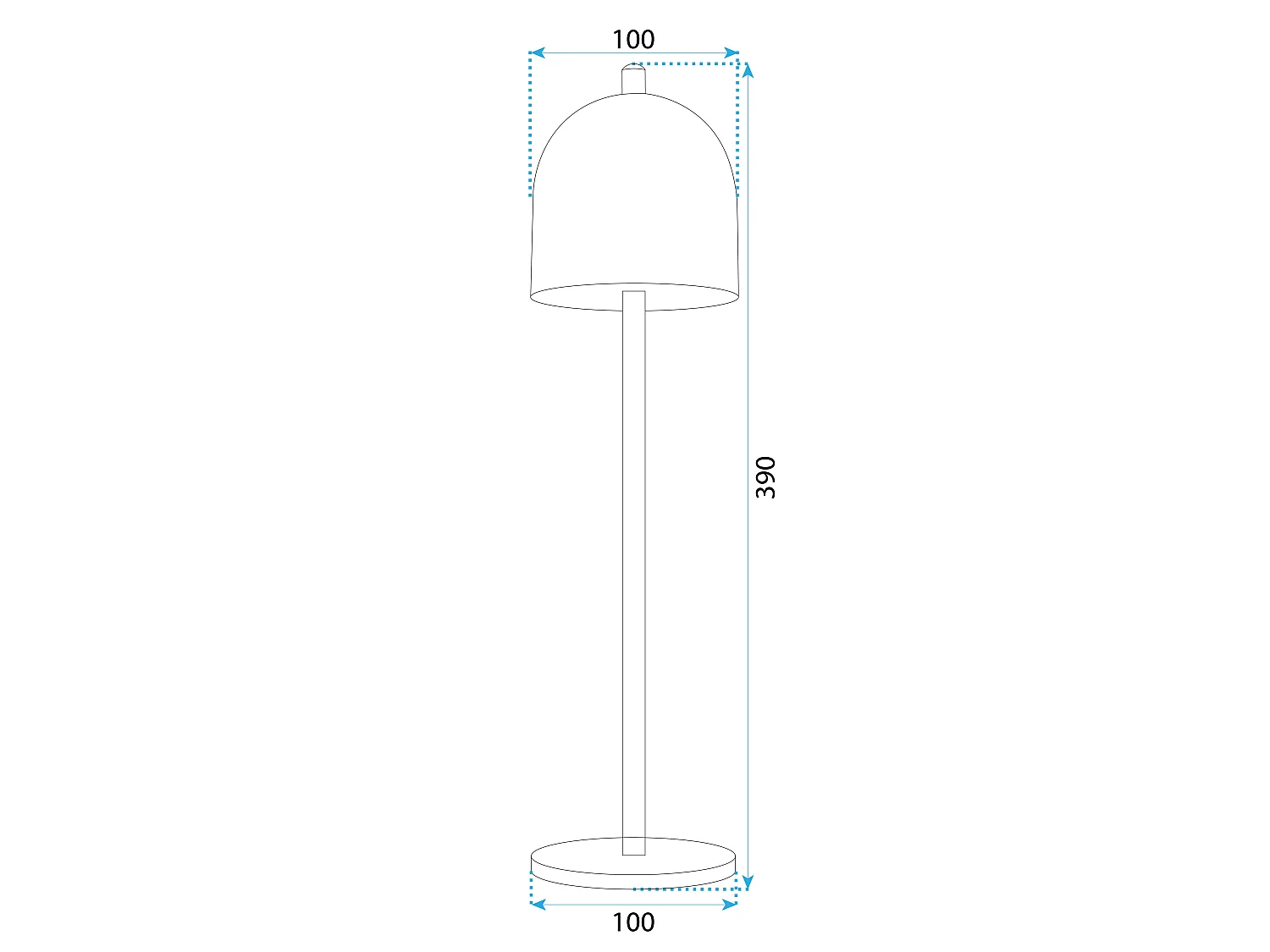 Toolight APP1357-T natlampe guld 39X10X39CM