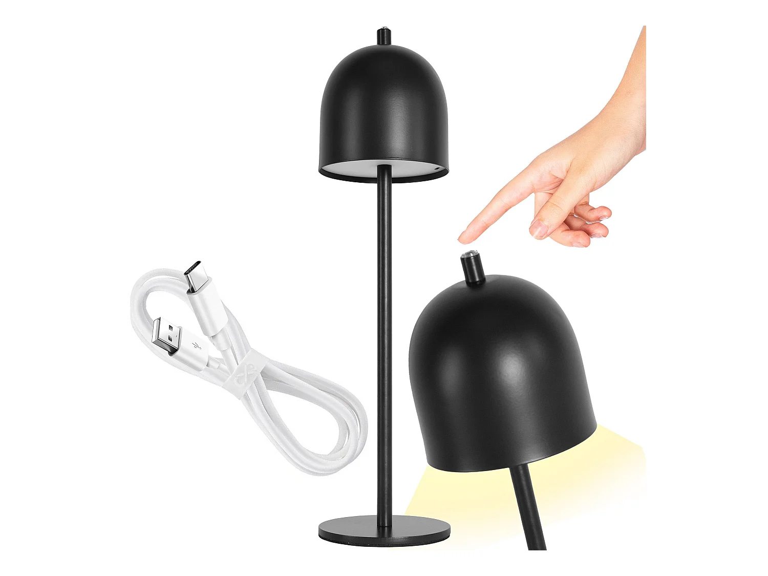 Lampe De Chevet Toolight App1358-T Black