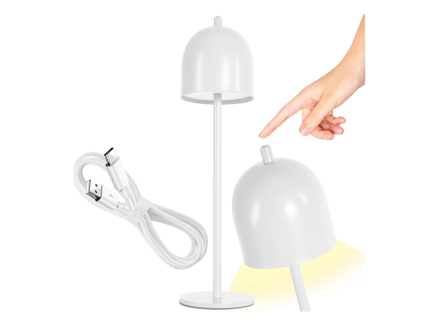Lampada Da Comodino Toolight App1363-T White