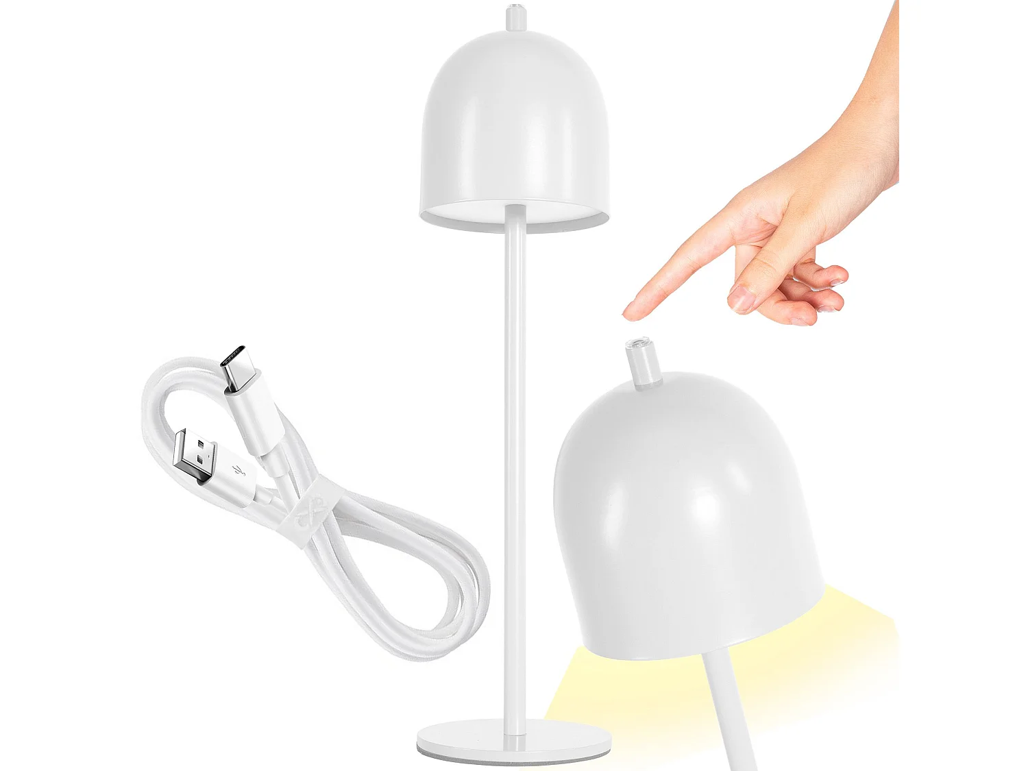 Lampada Da Comodino Toolight App1363-T White
