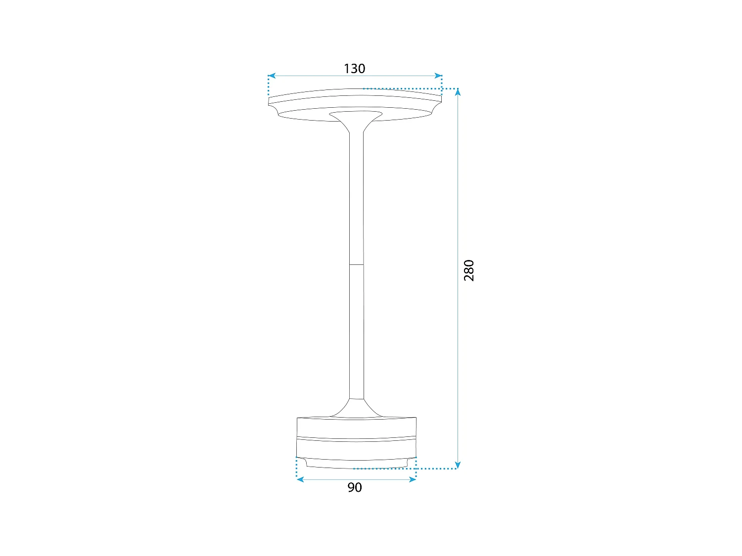 Lampe De Chevet Toolight App1373-T Grey