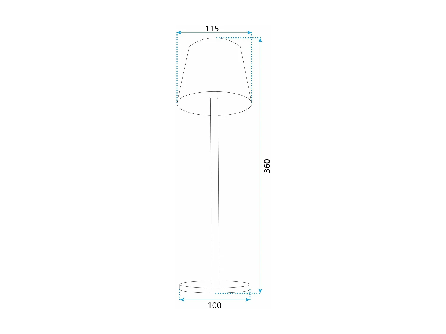Lampe De Chevet Toolight App1365-T Black