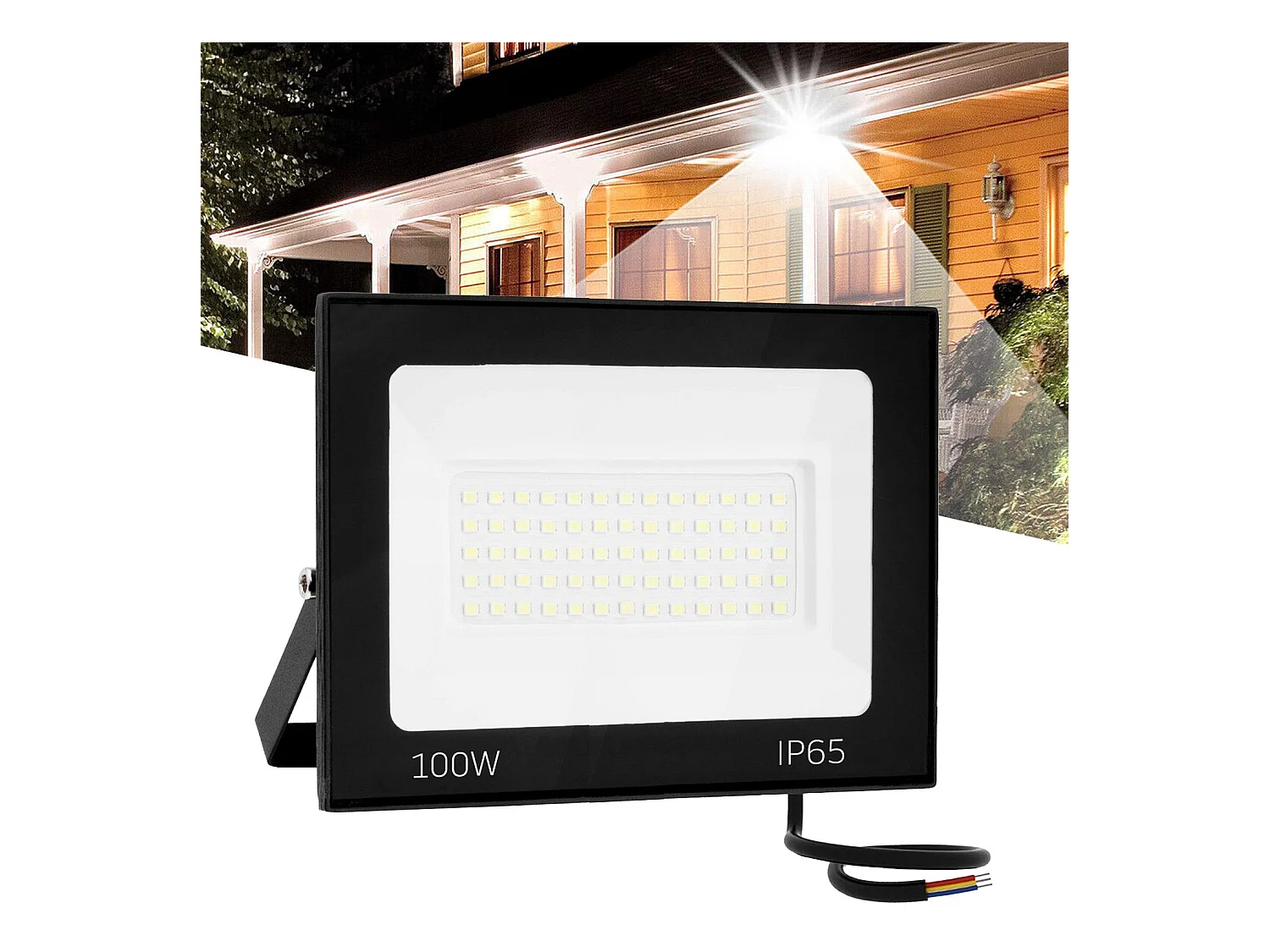Faretto Alogeno Da Superficie Per Esterni Toolight Rsl004-100N Black