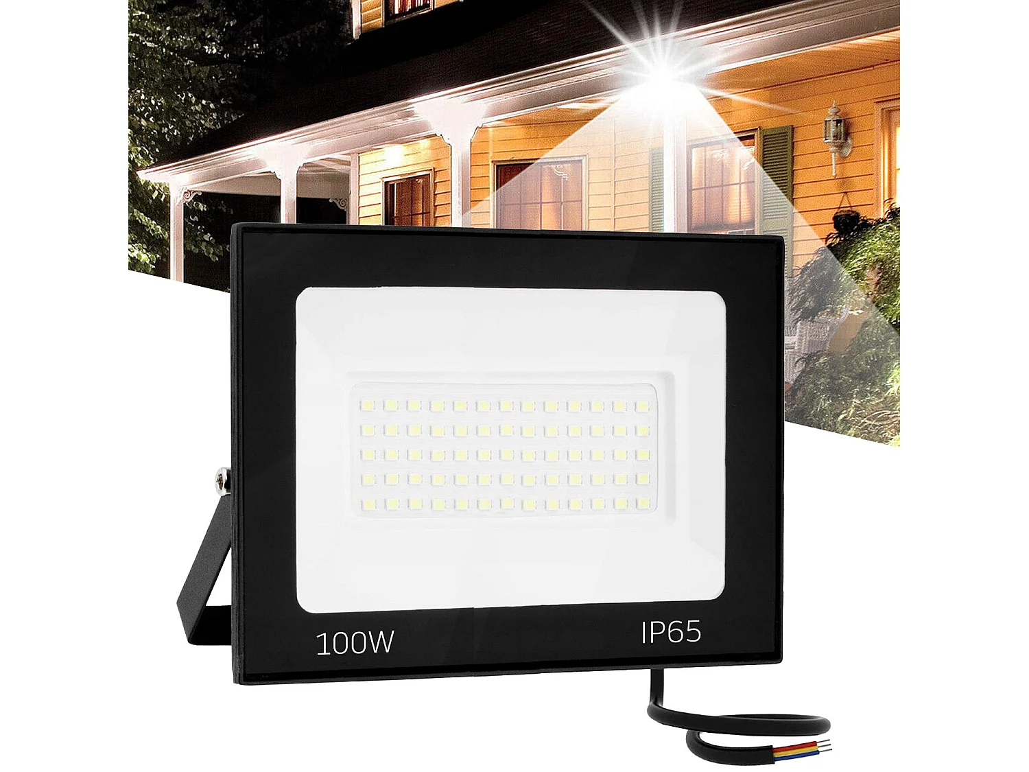 Projecteur Halogène En Saillie Pour L’Extérieur Toolight Rsl004-100N Black