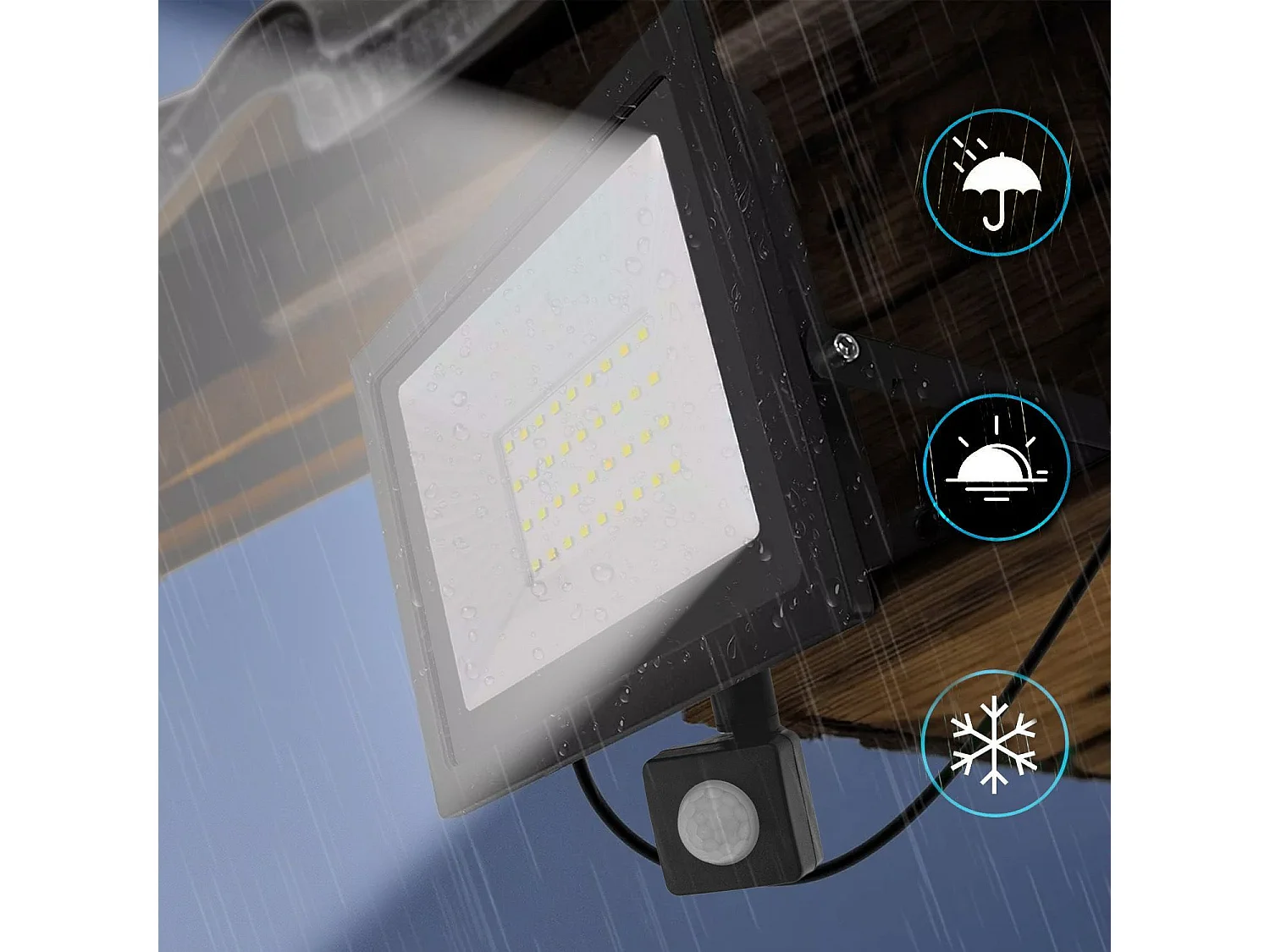 Projecteur Halogène En Saillie Pour L’Extérieur Toolight Rsl008-50Ns Black