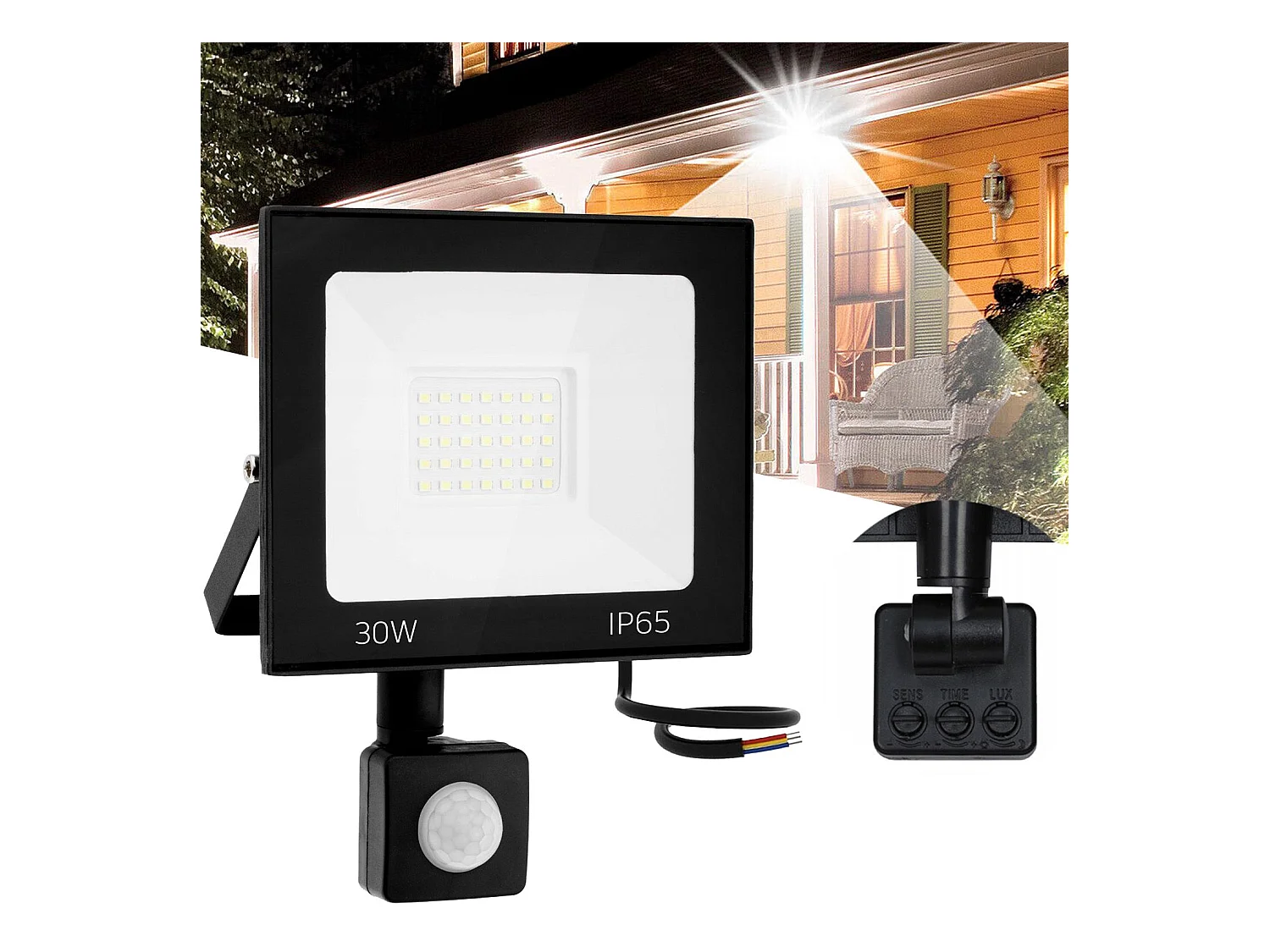 Projecteur Halogène En Saillie Pour L’Extérieur Toolight Rsl007-30Ns Black
