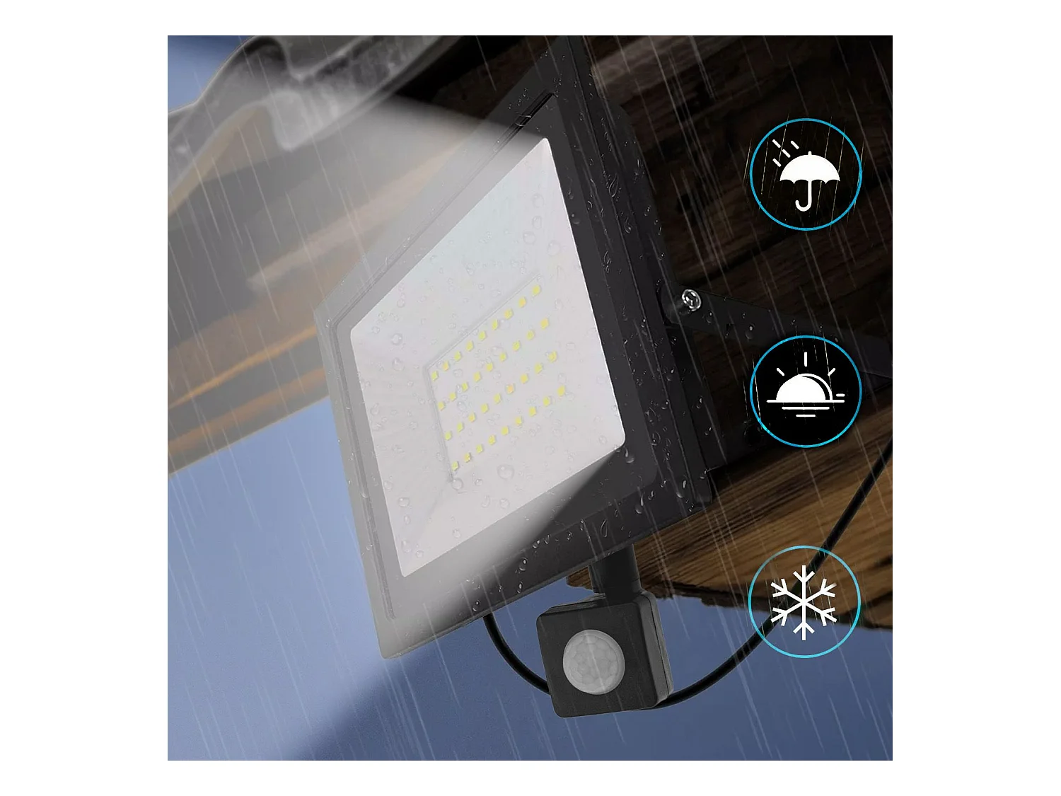 Projecteur Halogène En Saillie Pour L’Extérieur Toolight Rsl007-30Ns Black