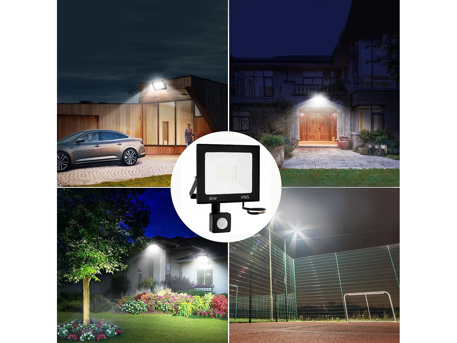 Projecteur Halogène En Saillie Pour L’Extérieur Toolight Rsl007-30Ns Black