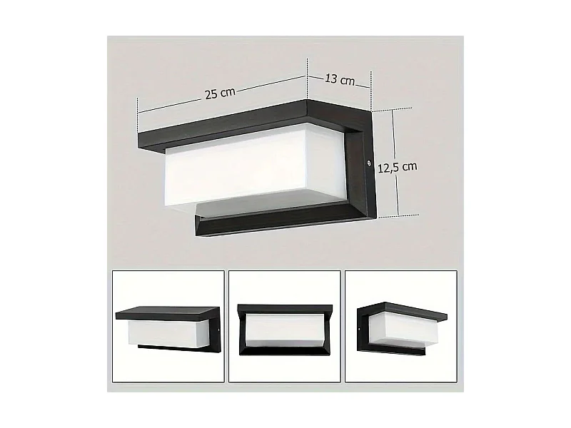 Buitenwandlamp Toolight Rsl015-1W Black