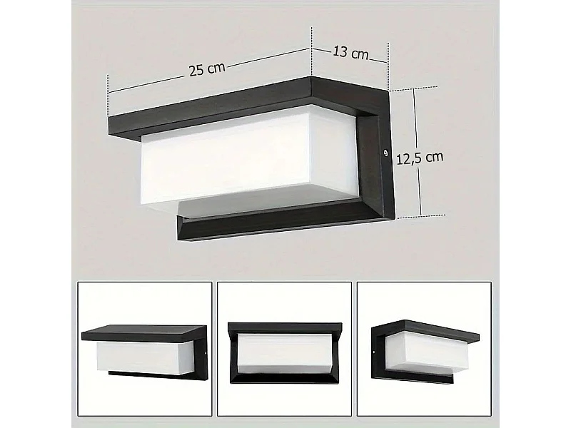 Buitenwandlamp Toolight Rsl015-1W Black