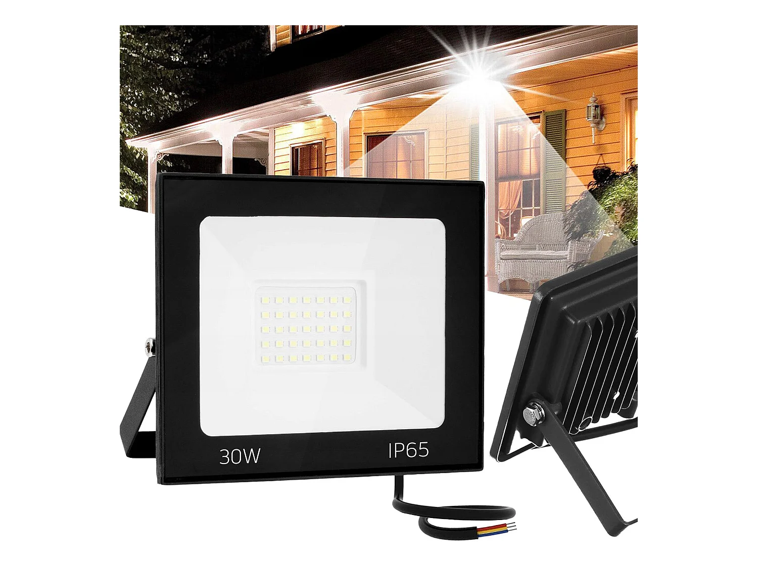 Projecteur Halogène En Saillie Pour L’Extérieur Toolight Rsl002-30N Black