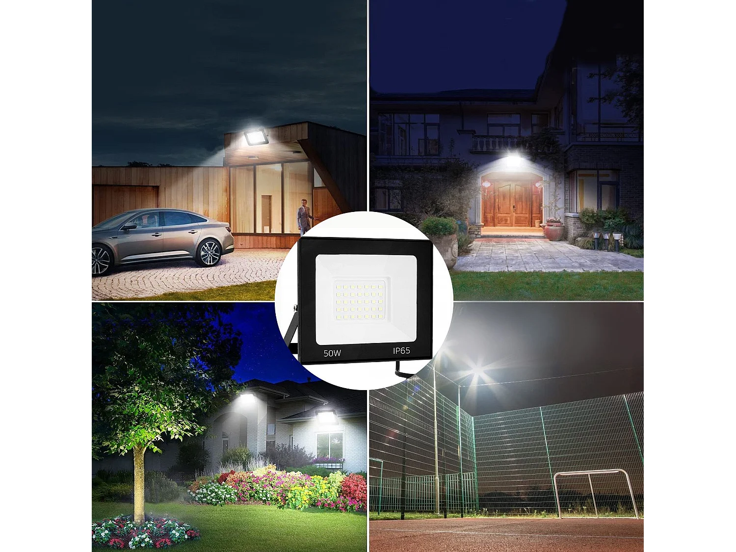 Projecteur Halogène En Saillie Pour L’Extérieur Toolight Rsl002-30N Black