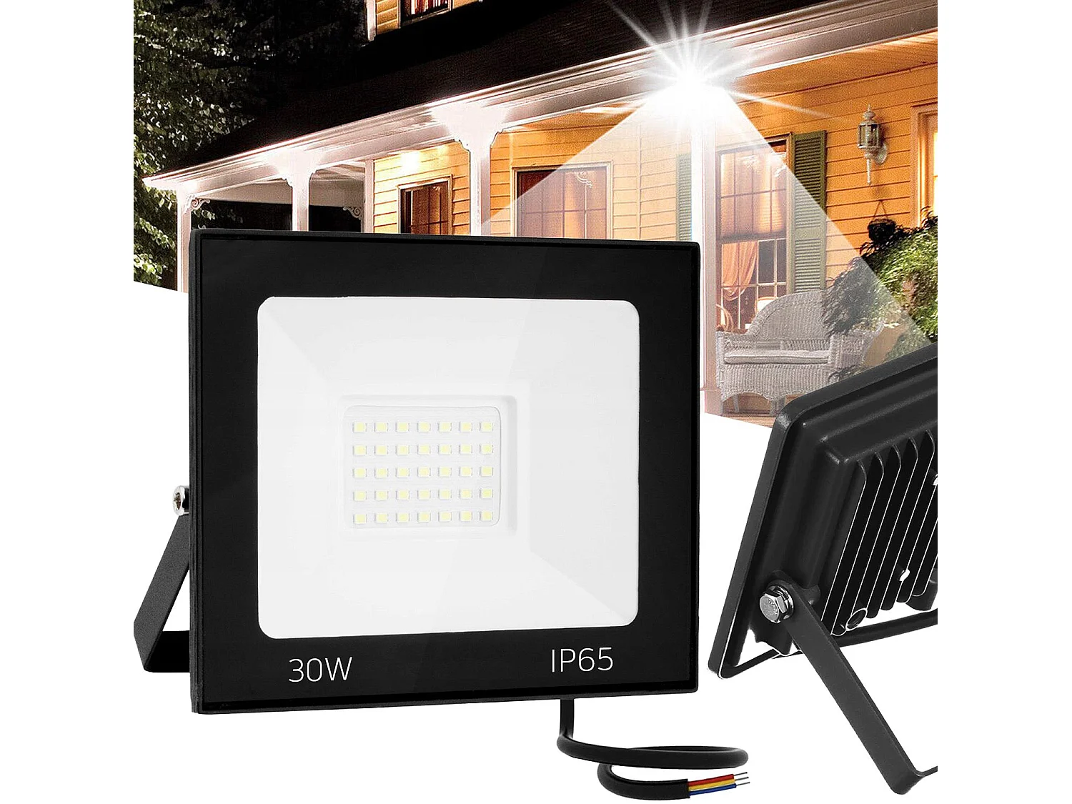 Projecteur Halogène En Saillie Pour L’Extérieur Toolight Rsl002-30N Black