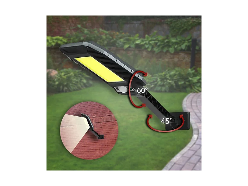Aplique De Parede Solar Para Exterior Toolight Rsl018 Black