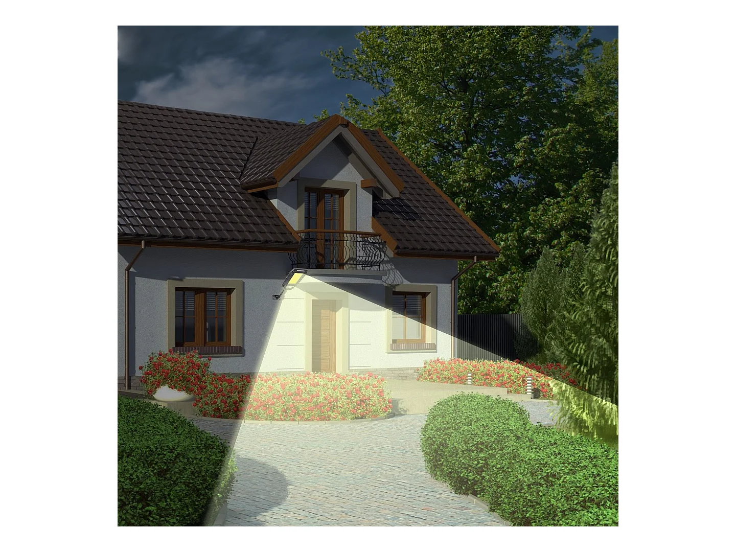 Aplique De Parede Solar Para Exterior Toolight Rsl018 Black