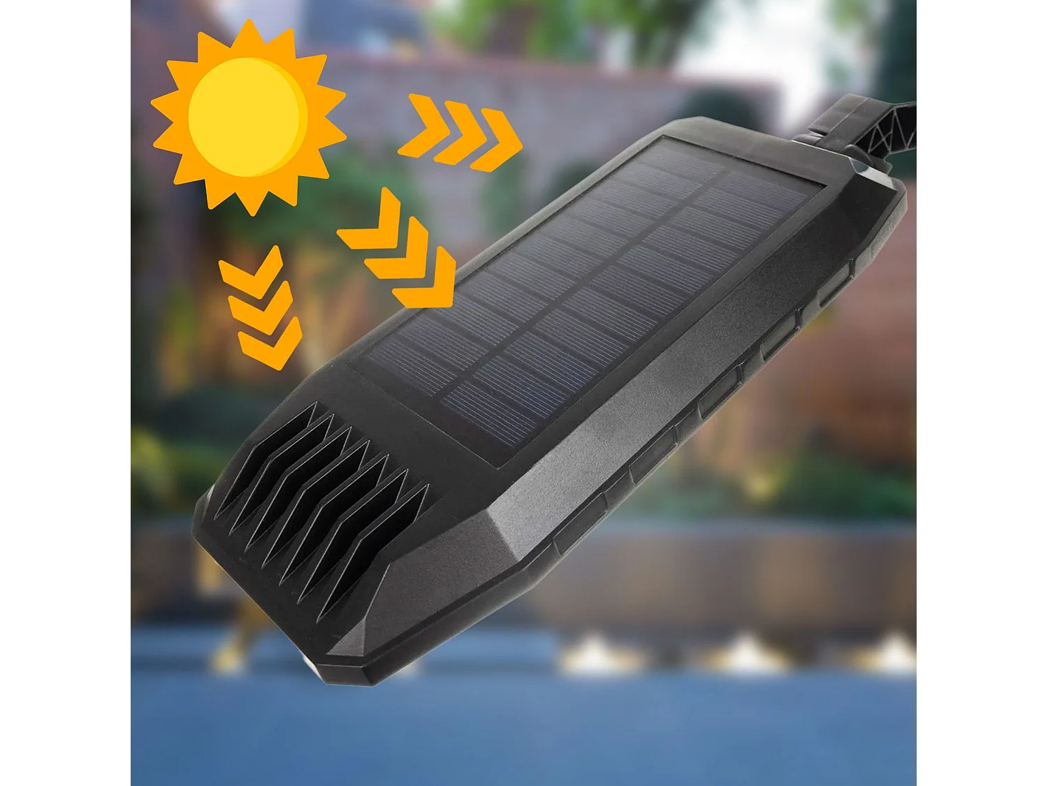 Applique Murale Extérieure Solaire Toolight Rsl018 Black