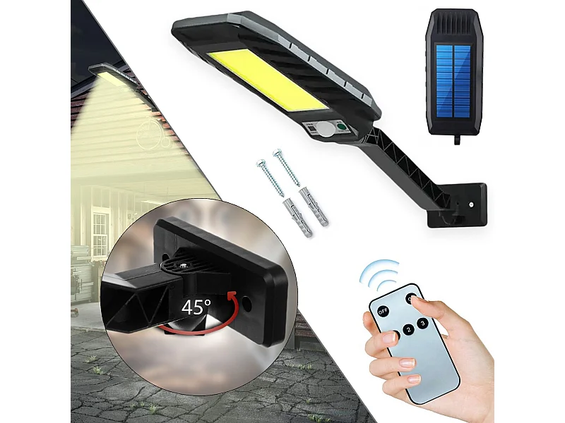 Applique Murale Extérieure Solaire Toolight Rsl018 Black