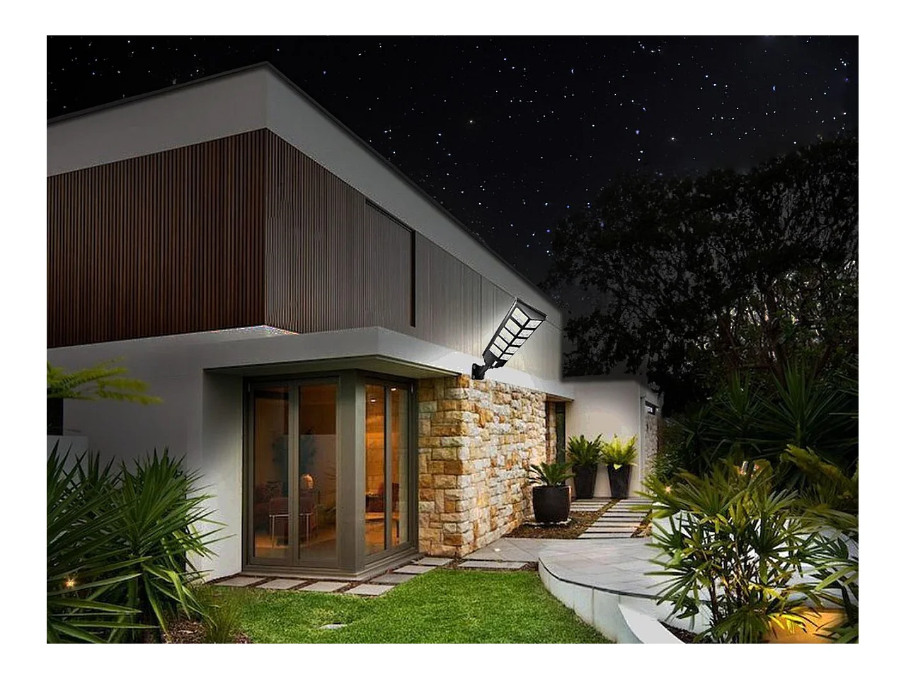 Applique Murale Extérieure Solaire Toolight Rsl017 Black