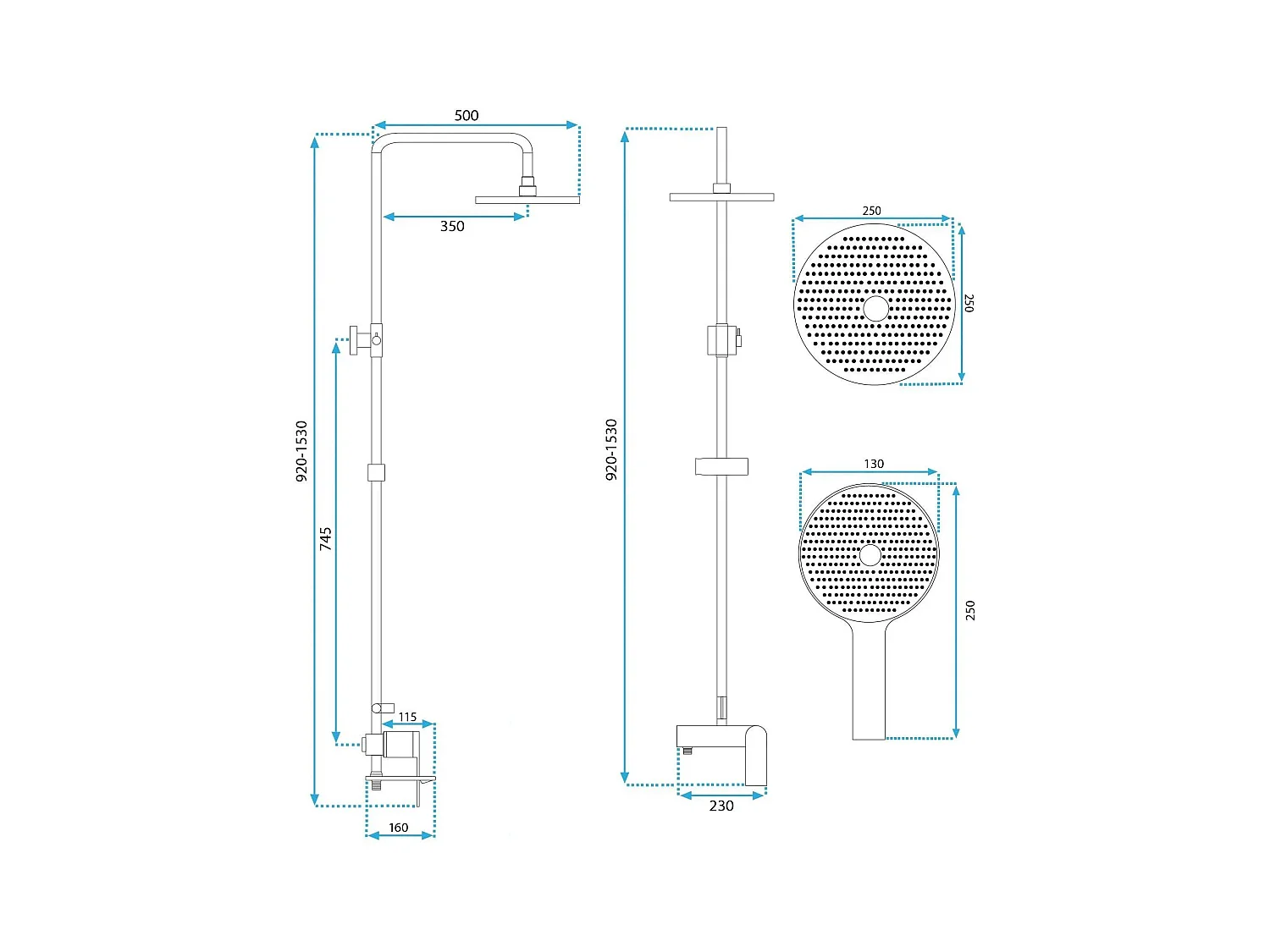 Doucheset Rea Avalon Titanium