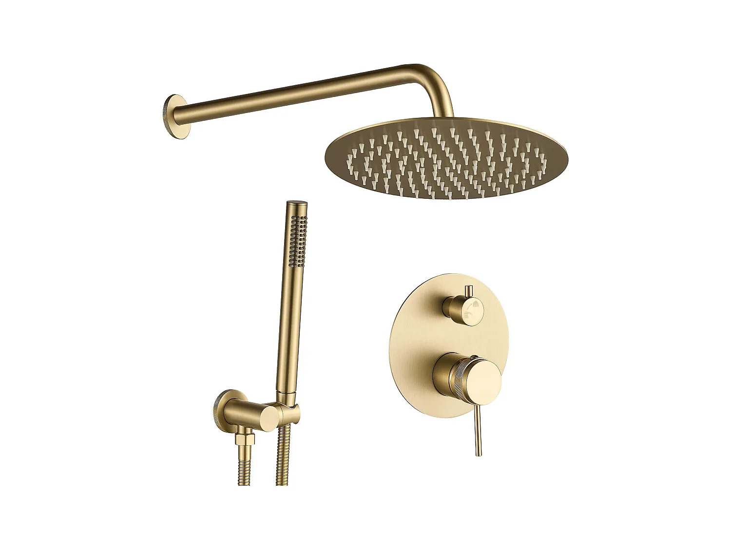 Set Doccia Da Incasso Rea Lungo Grip Brush Gold