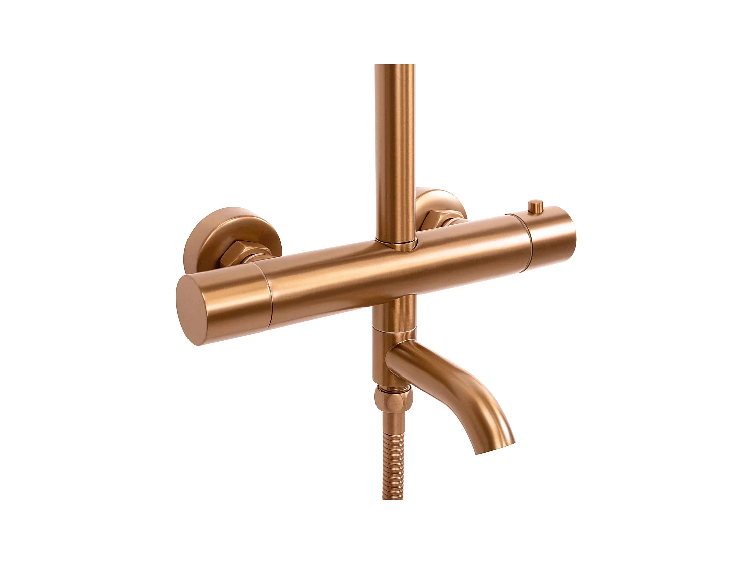 Set Doccia Rea Lungo Thermostat Brush Copper