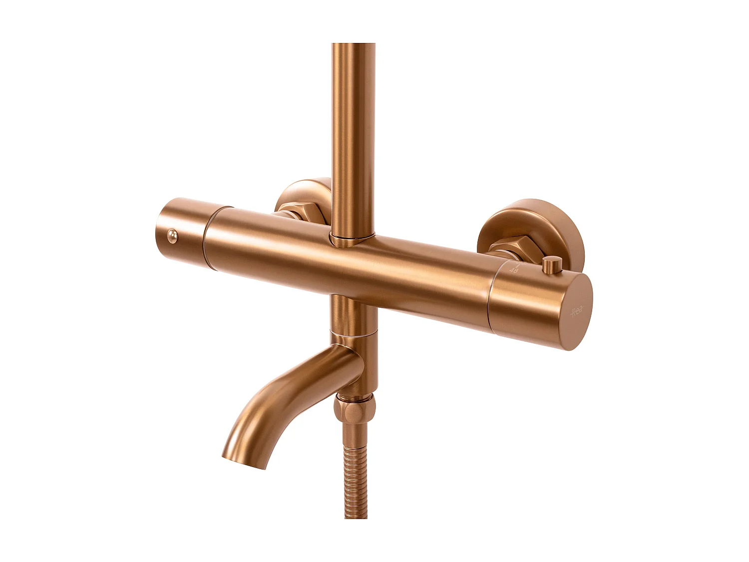 Kit De Douche Rea Lungo Thermostat Brush Copper