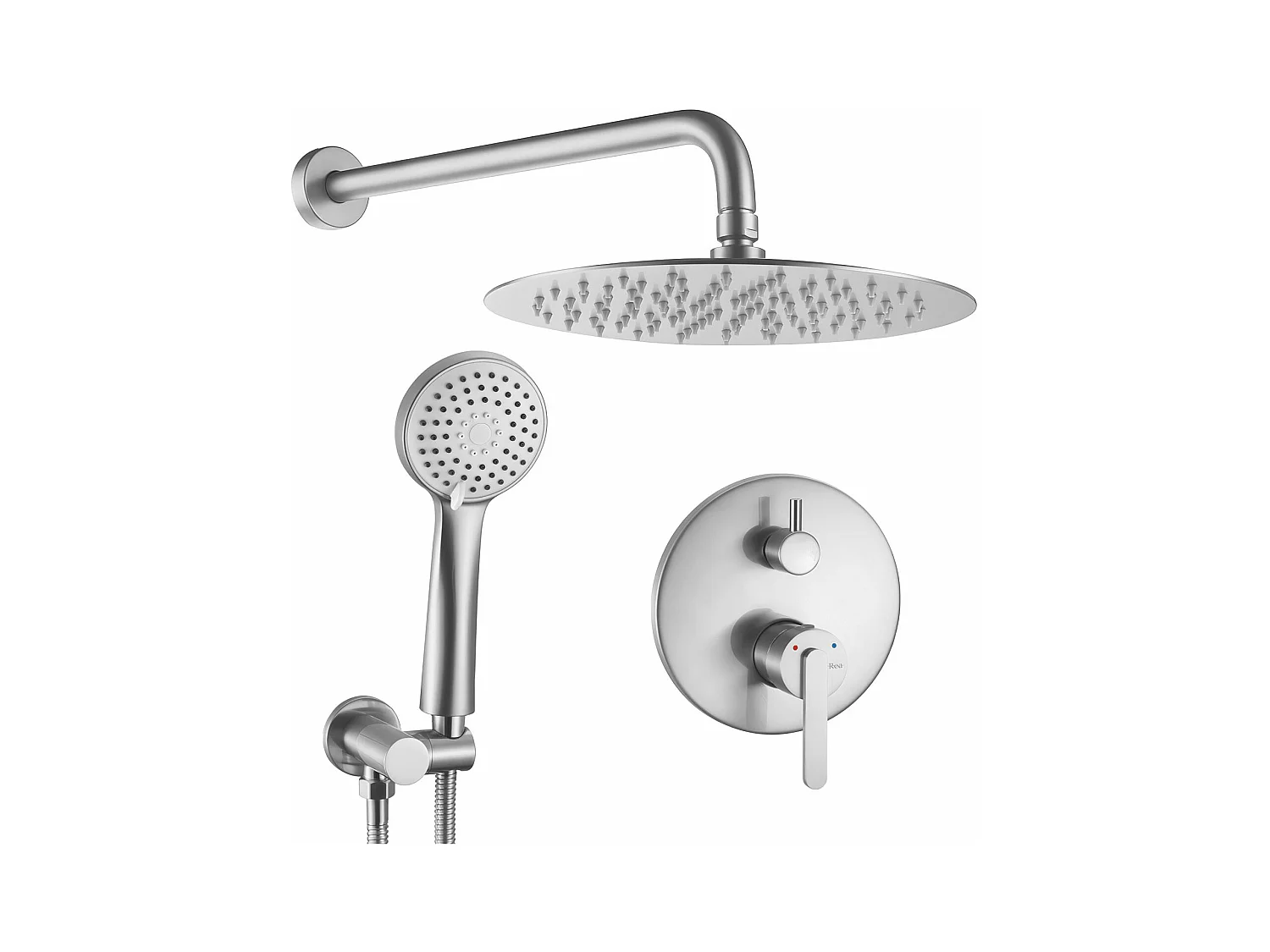 Juego De Ducha Oculto Rea Ontario Brush Nickel