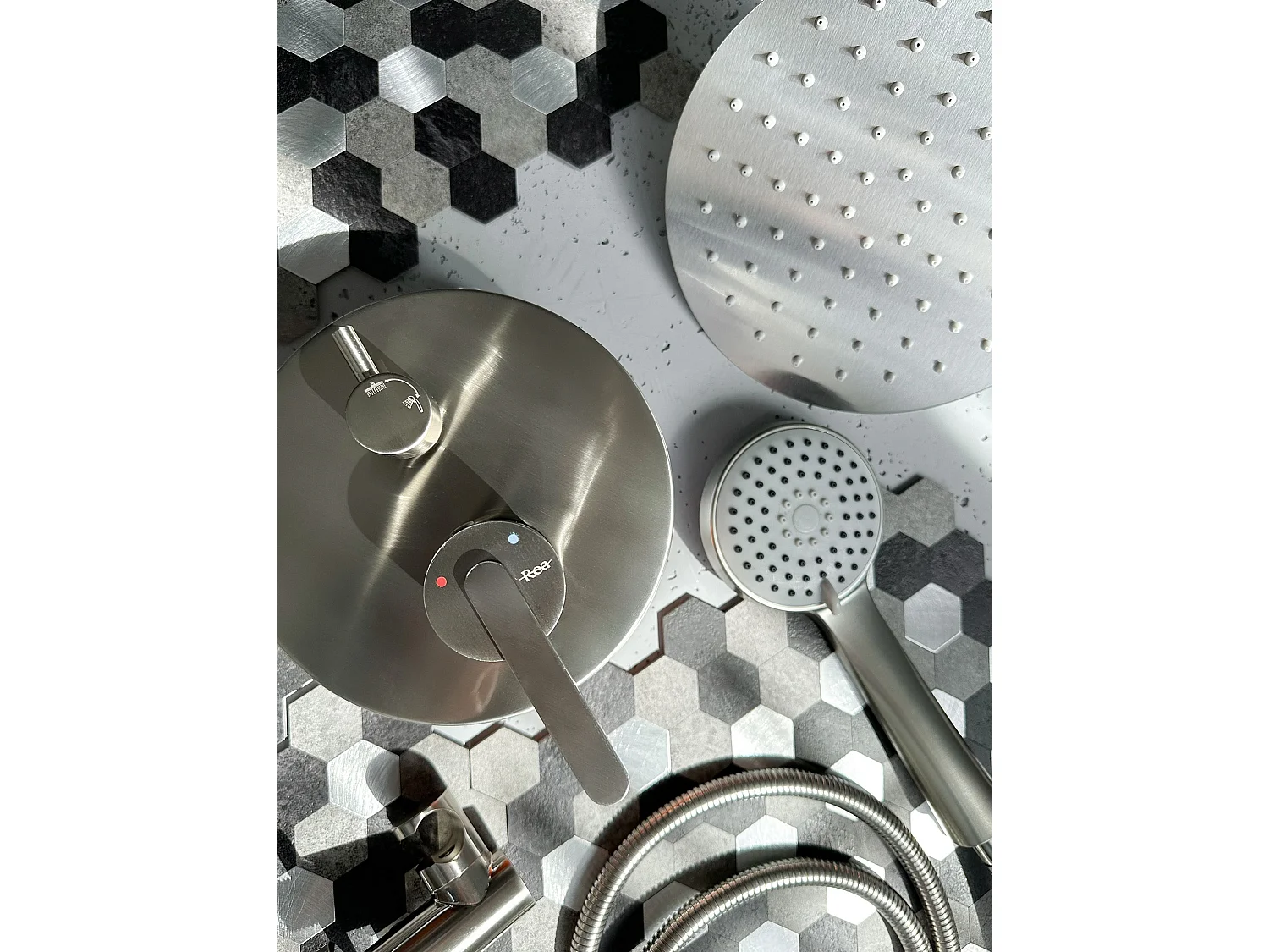 Kit De Douche Encastré Rea Ontario Brush Nickel