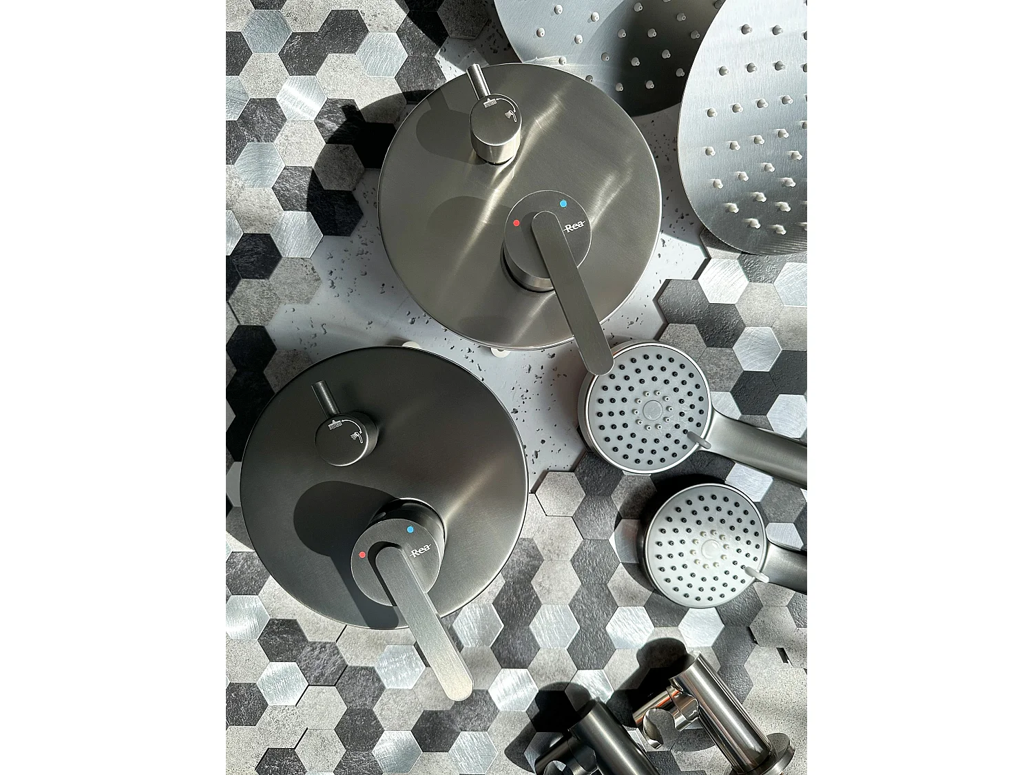 Kit De Douche Encastré Rea Ontario Brush Nickel