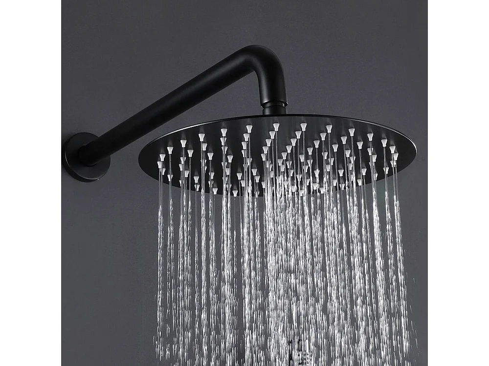 Kit De Douche Encastré Rea Ontario Black