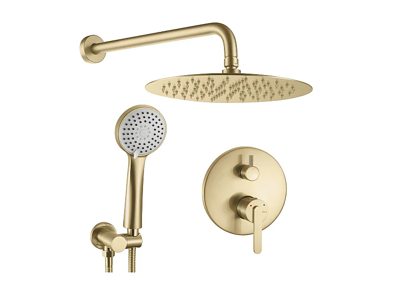 Kit De Douche Encastré Rea Ontario Brush Gold