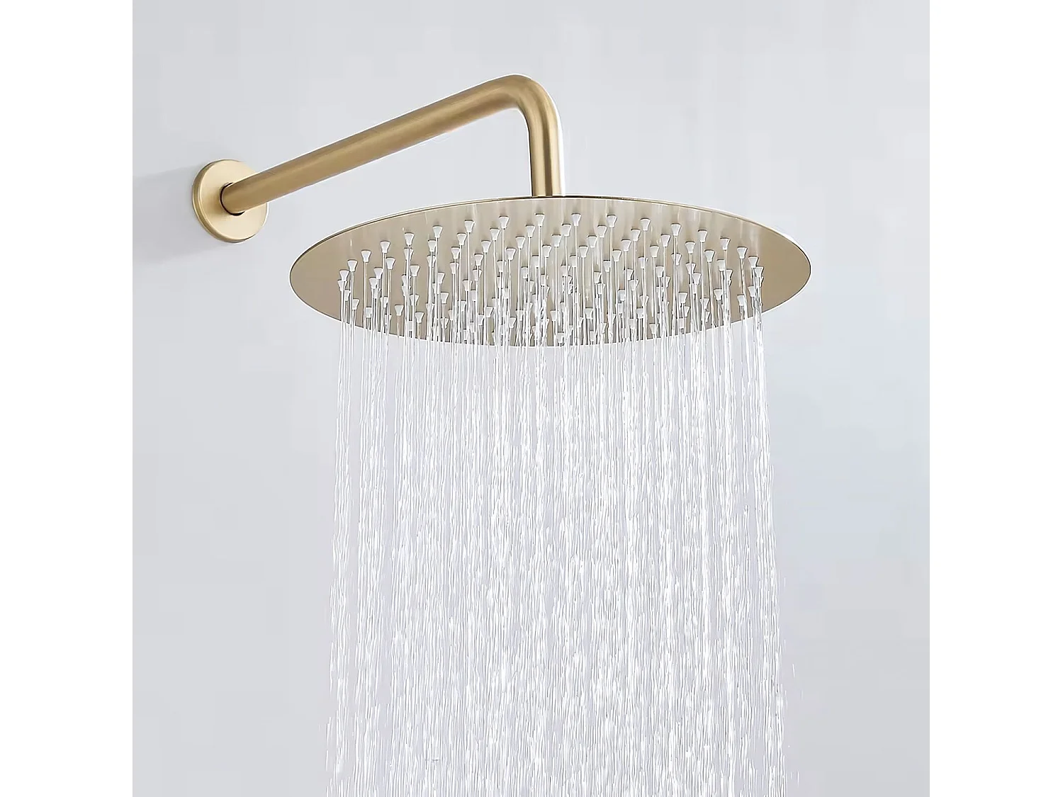 Conjunto De Duche Embutido Rea Ontario Brush Gold