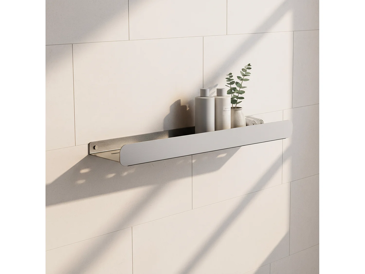 Prateleira De Banheiro Rea Sf03-600 60Cm Brush Steel