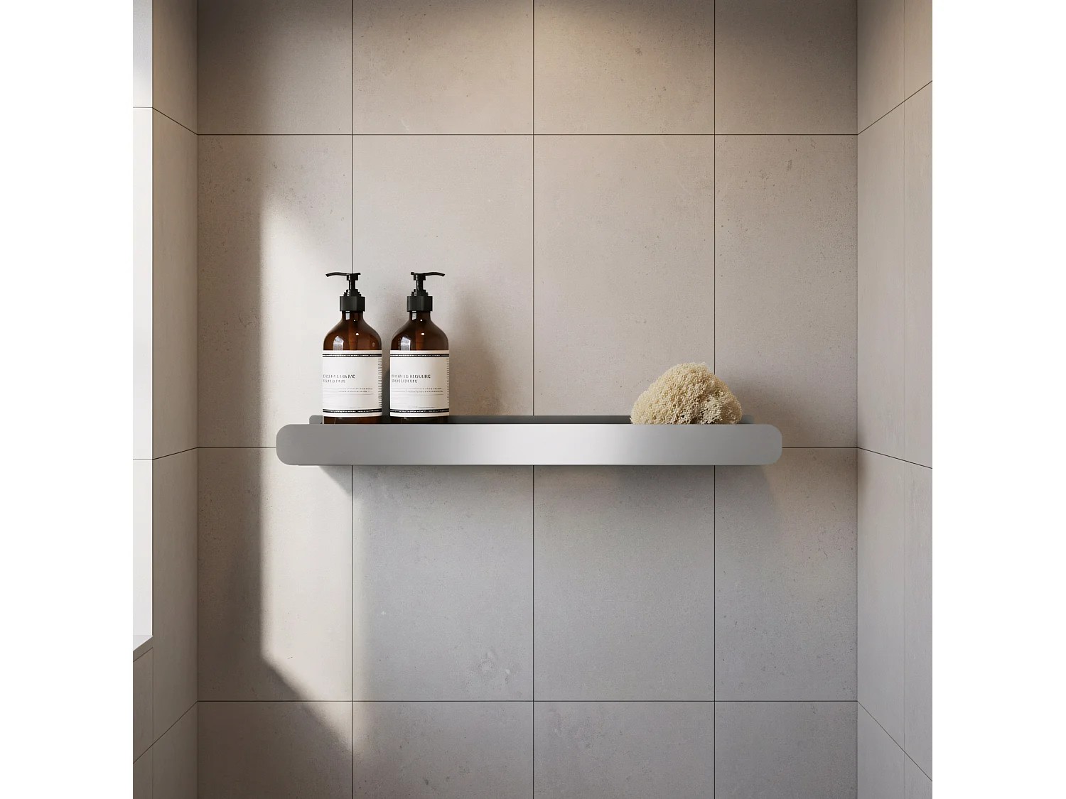 Prateleira De Banheiro Rea Sf03-600 60Cm Brush Steel