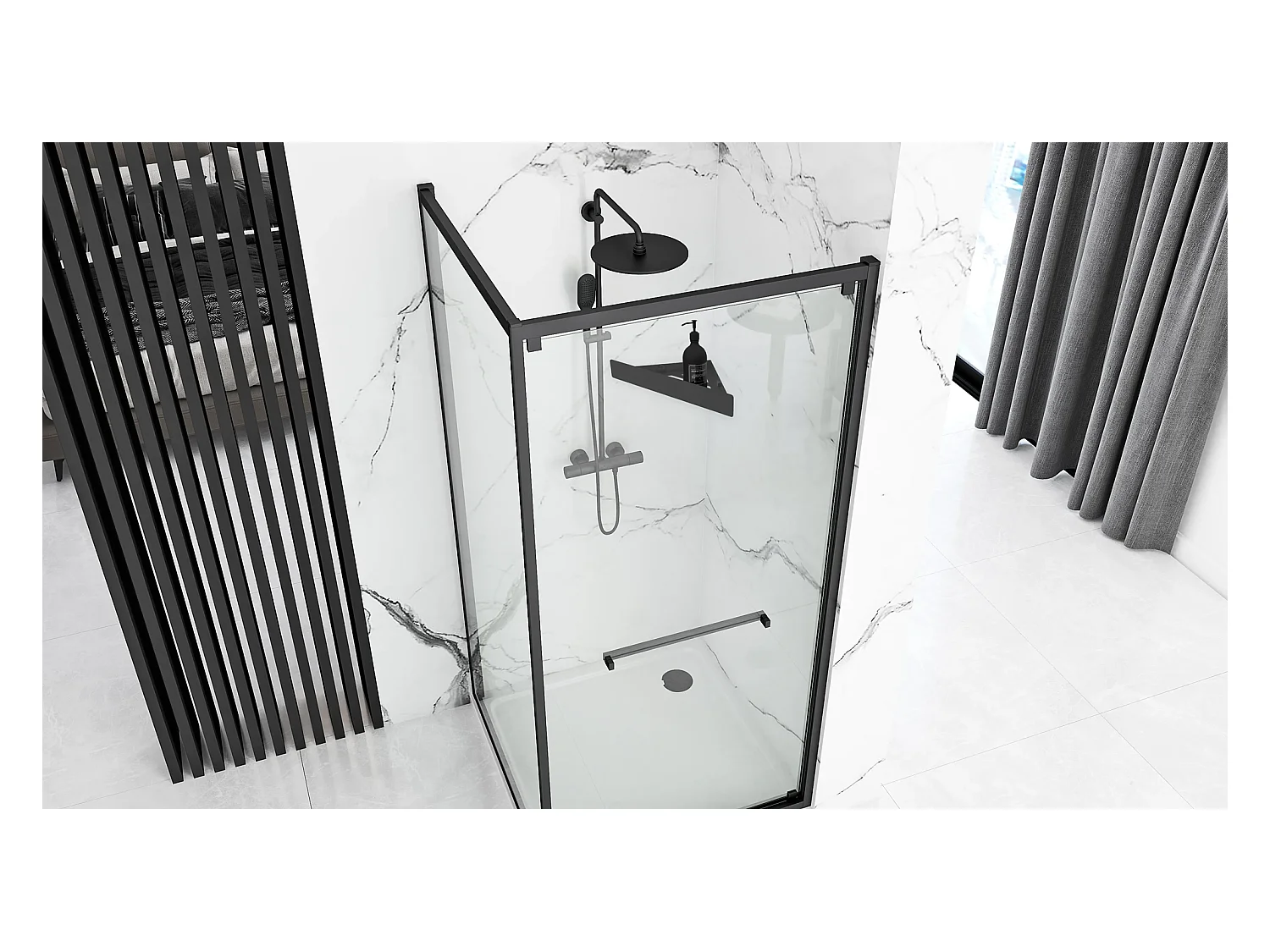 Badkamerplank Rea Sf07-B Black