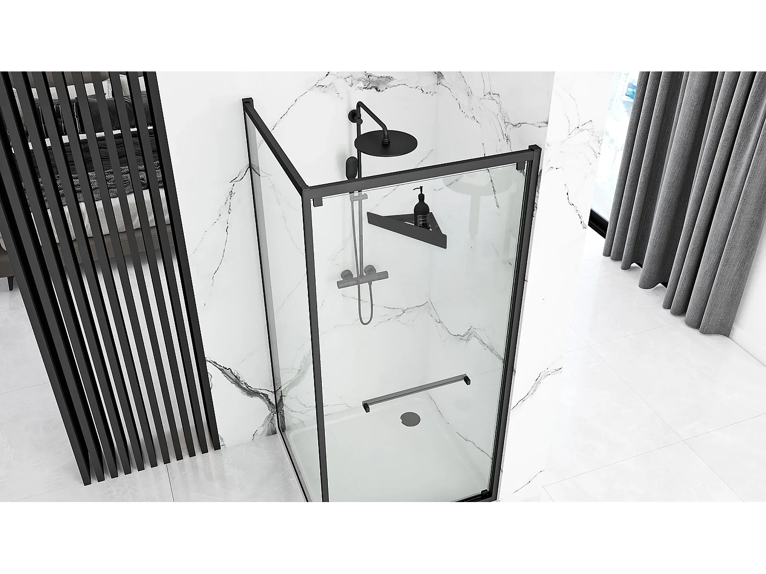 Badkamerplank Rea Sf07-B Black