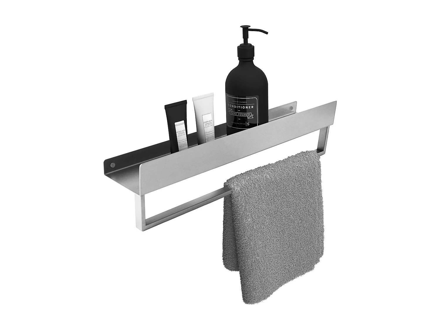 Badkamerplank Rea Sf01-450 45Cm Brush Steel