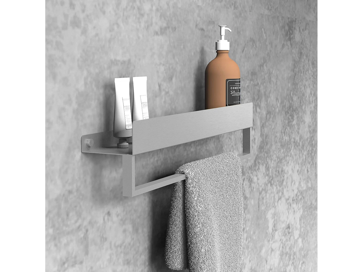 Badkamerplank Rea Sf01-450 45Cm Brush Steel