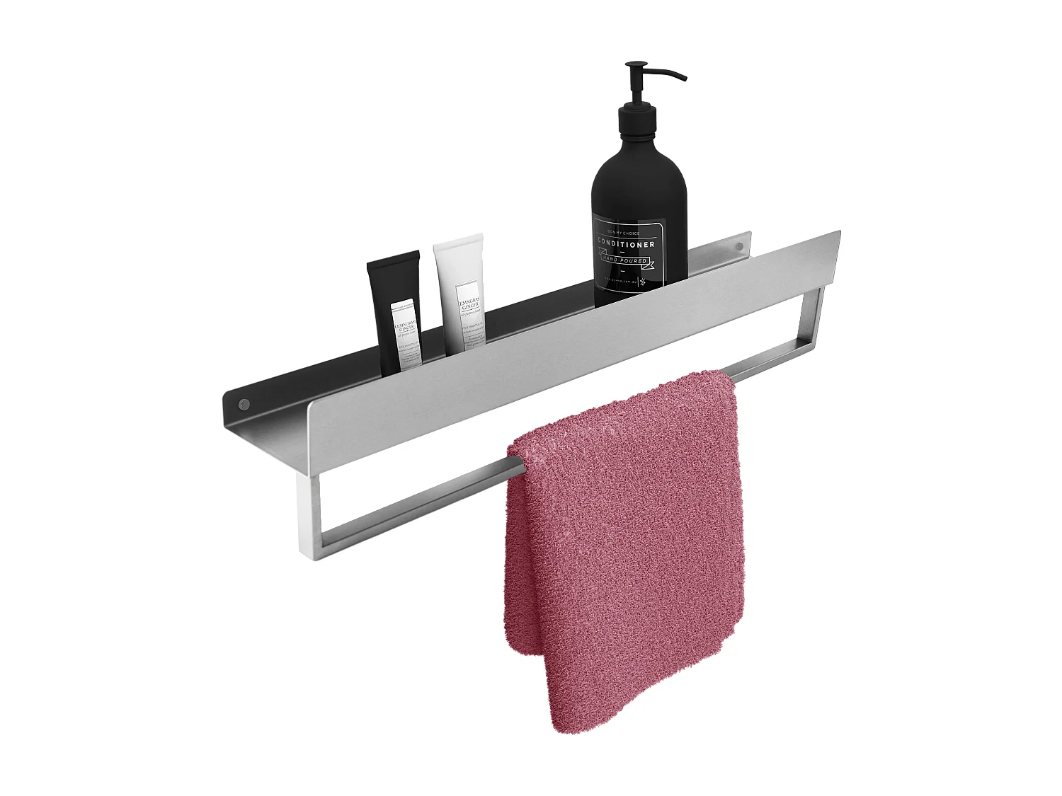 Badkamerplank Rea Sf01-450 45Cm Brush Steel