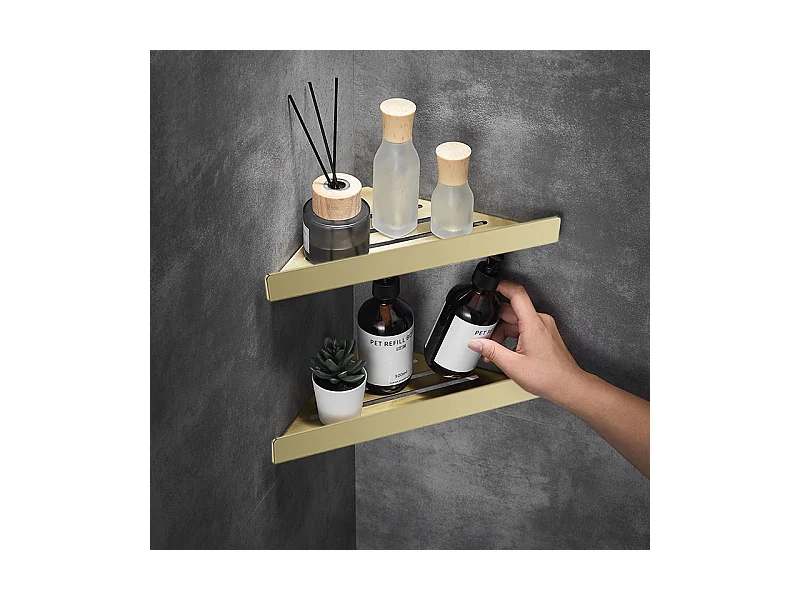 Mensola Da Bagno Rea Sf07-Bg Brush Gold